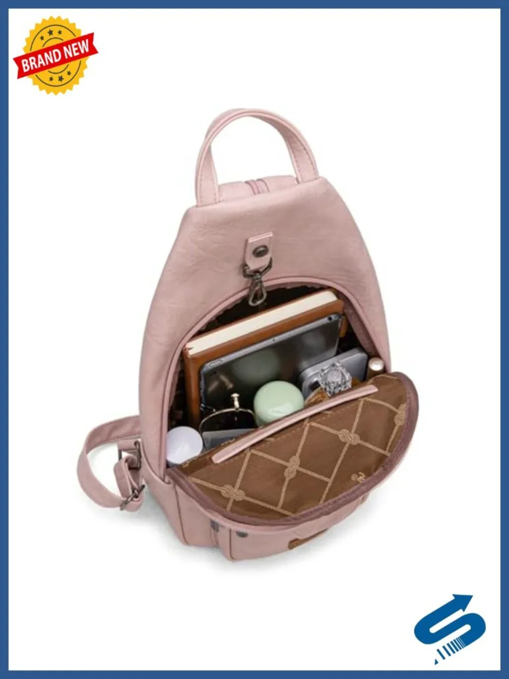 Convertible Sling Backpack Crossbody for Women Adjustable Strap Hiking Travel
